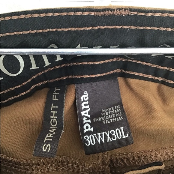 Prana Women’s Slim Stretch Zion Straight Cargo Pants Sepia Brown Hiking 30 x 30 - Picture 4 of 9